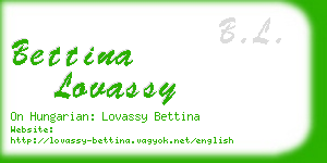 bettina lovassy business card